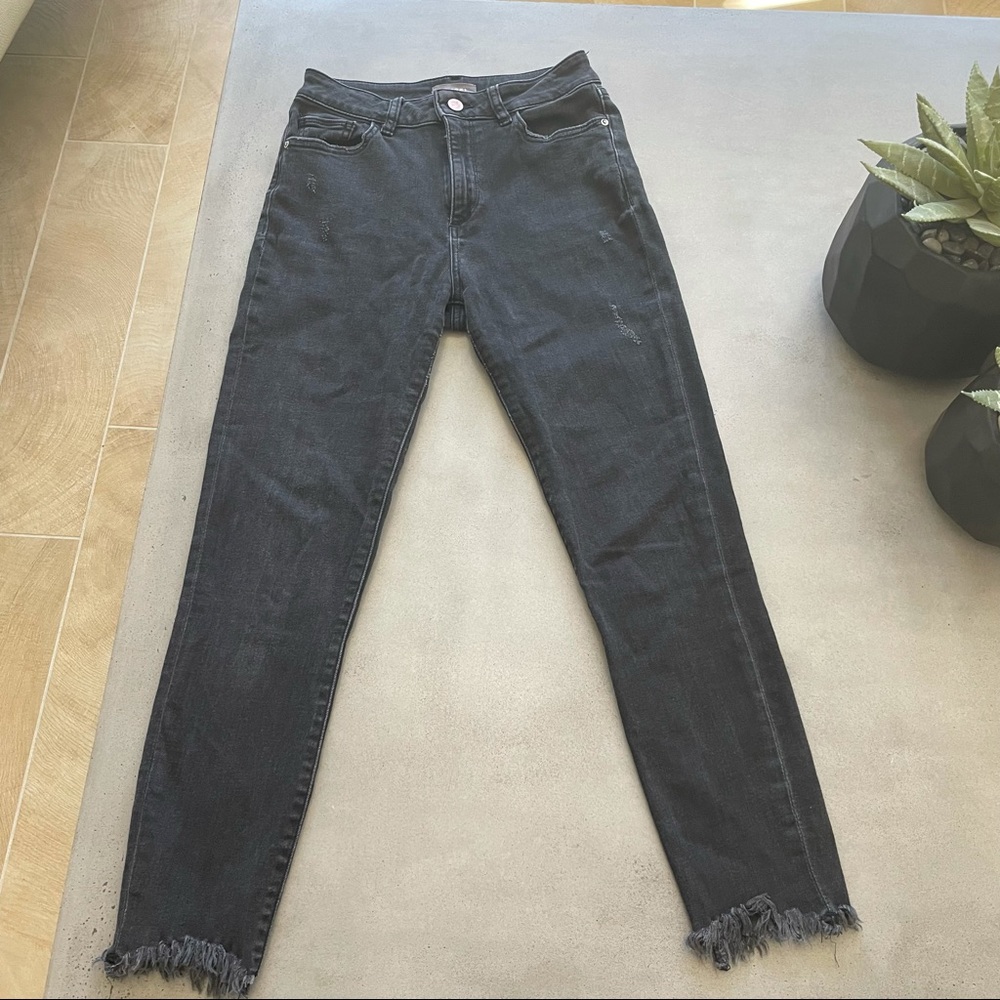 DL1961 Farrow Cropped Ankle High-Rise Skinny Jeans